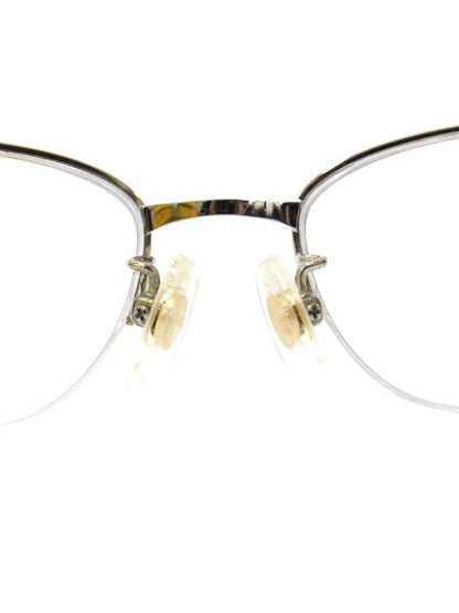 シャネル 2101T メガネ シルバー/ブラック セルフレーム ハーフリム スクエア ココマーク ITLEDWYWTB54