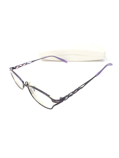 ビビッド ムーン VM-11385 メガネ ダークパープル メタルフレーム スクエア C-250 IT2YQRTBPKEQ