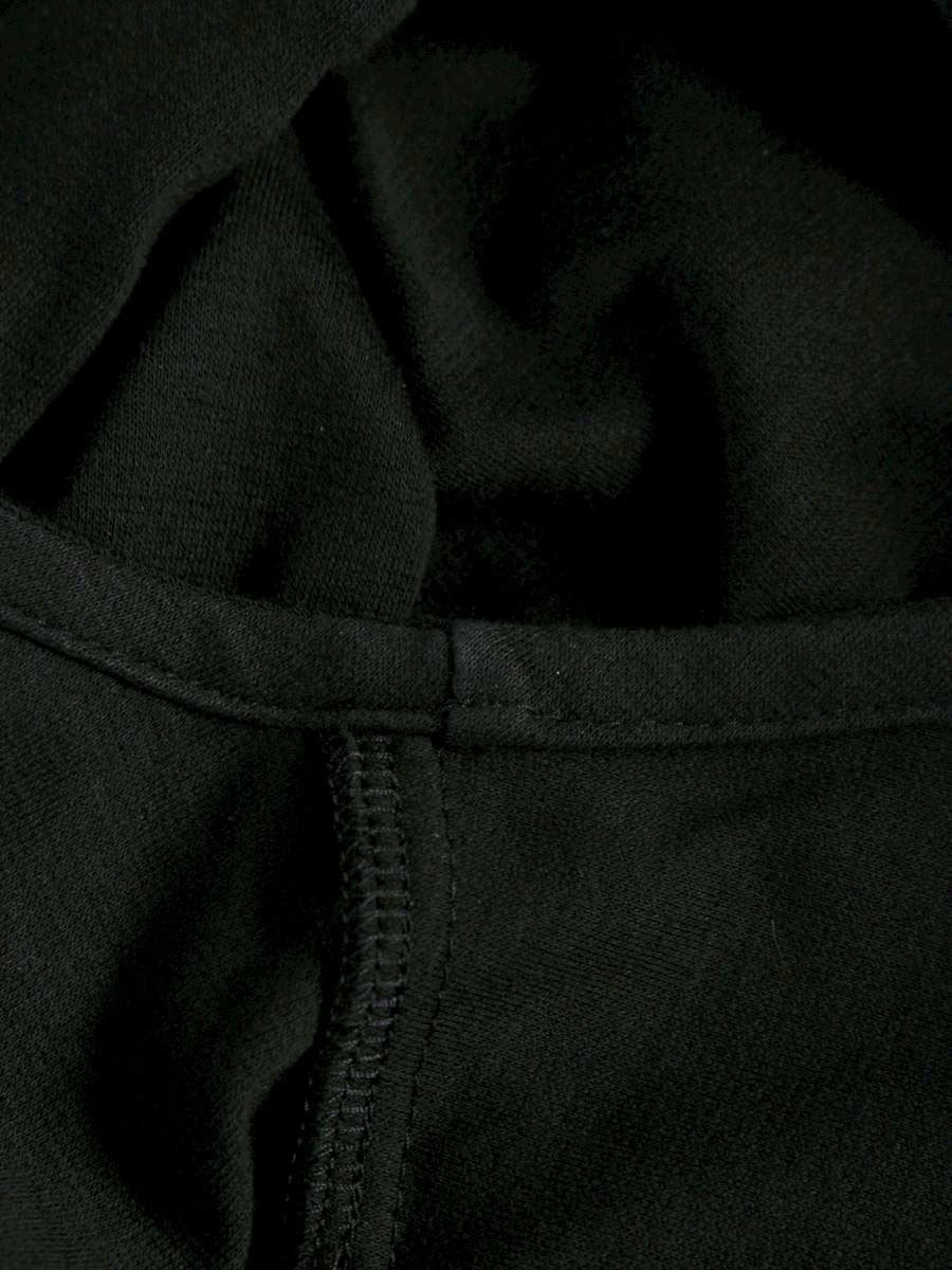 エムズグレイシー カットソー 415111 トップス 38 ブラック スパンコール リボン ITAGAV0DLMRC