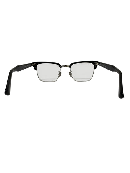 ユナイテッドアローズ 【別注】 KANEKO OPTICAL（金子眼鏡） Mont メガネ シルバー/ブラック コンビ フルリム サーモントブロー ITSEJJUPFWHE