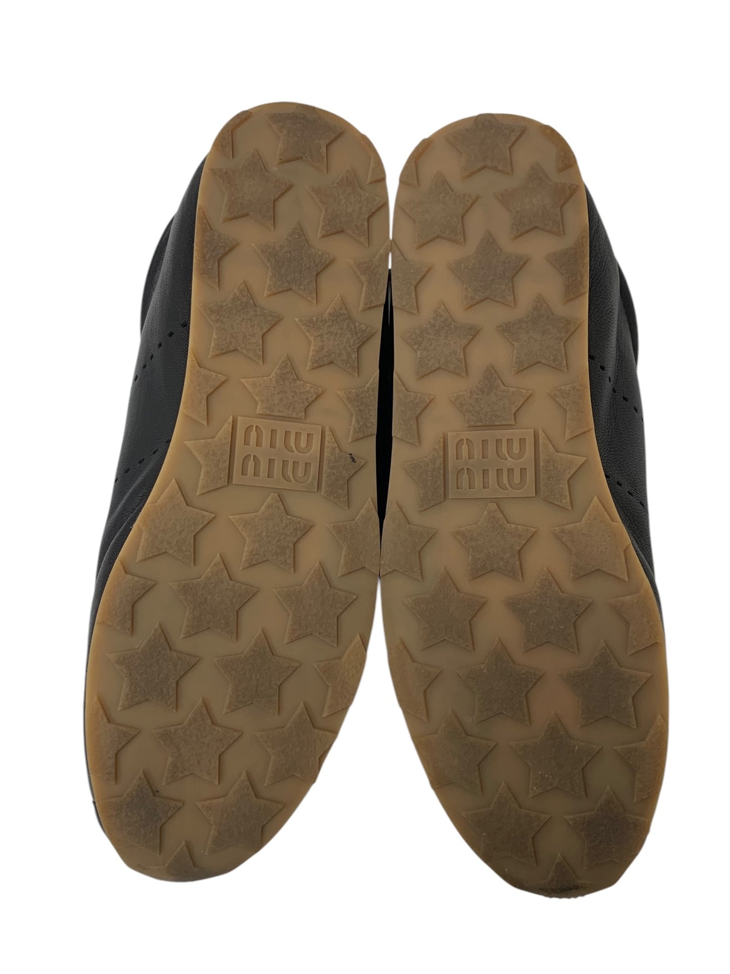 ミュウミュウ プリューム ナッパレザー スニーカー  5E114E_038_F0002_F_005 38.5 ブラック ITJ3OM64TLPK 【SALE】