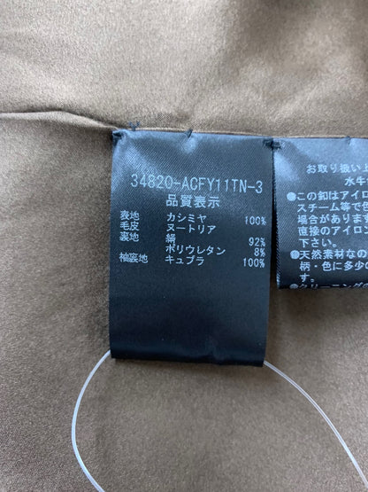 フォクシーブティック Coat Slender Shape 34820 コート 38 ネイビー ヌートリアファー ITLJDX2FNEDT