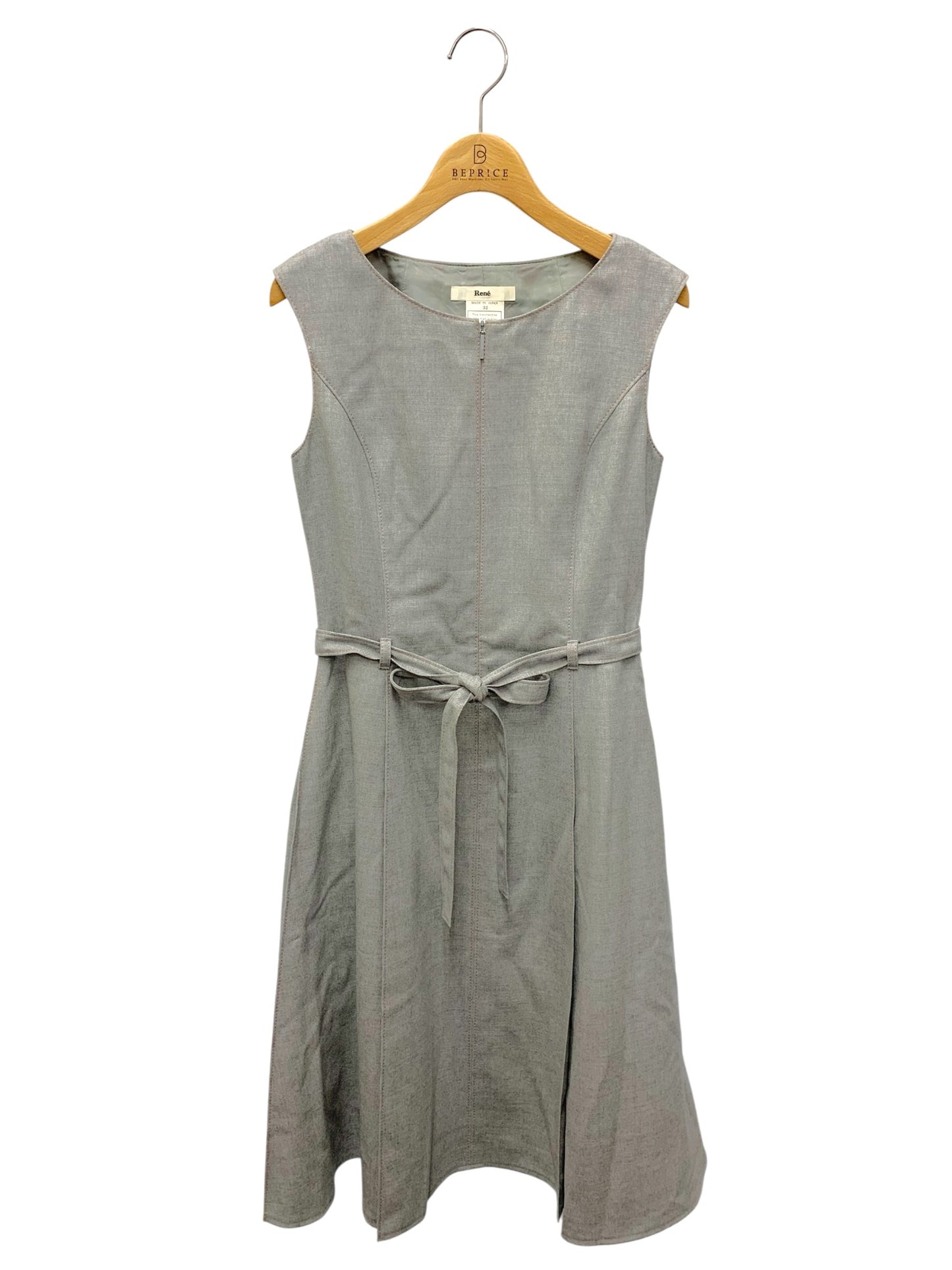 ルネ 6736250 ワンピース 32 グレー ノースリーブ ステッチ ITMAUOZLQUQG 【SALE】