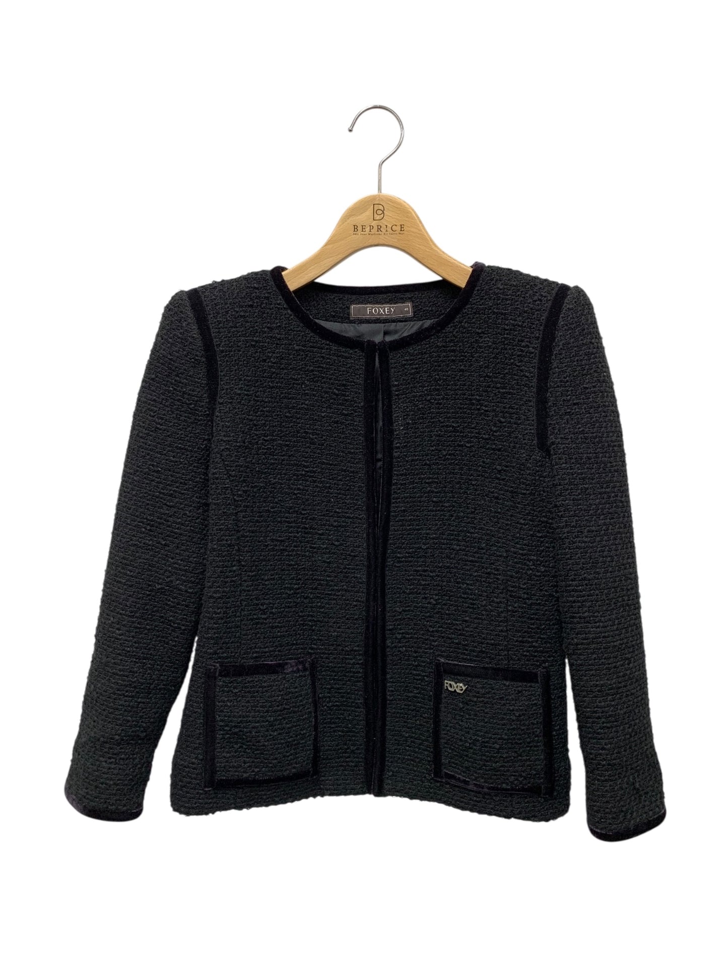 フォクシーブティック ジャケット コンコルド 29054 ジャケット 40 ブラック IT1X9FGVKVRN