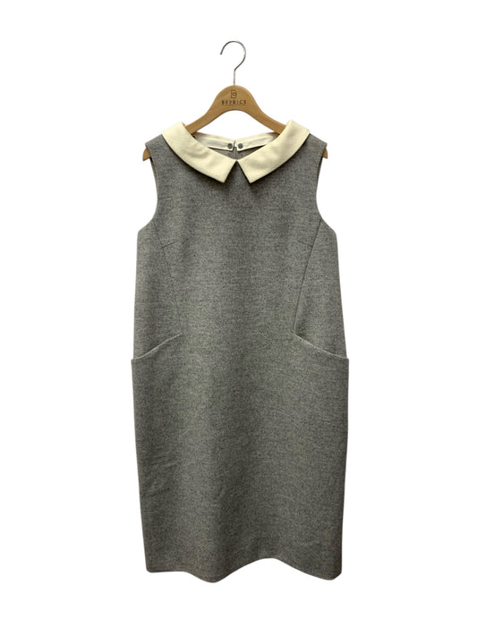 フォクシーブティック Dress Maison 45024 ワンピース 40 グレー カシミヤ混 キュプラ 2way ITM0633ZSEEC
