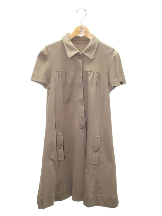 フォクシーニューヨーク 31921 ワンピース 38 ブラウン パリジェンヌ ポロ ITG4X5NVXTC2