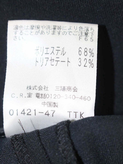 トゥービーシック W5R08-558-09 パンツ 40 ブラック サイドリボン IT84NHKZJBL0