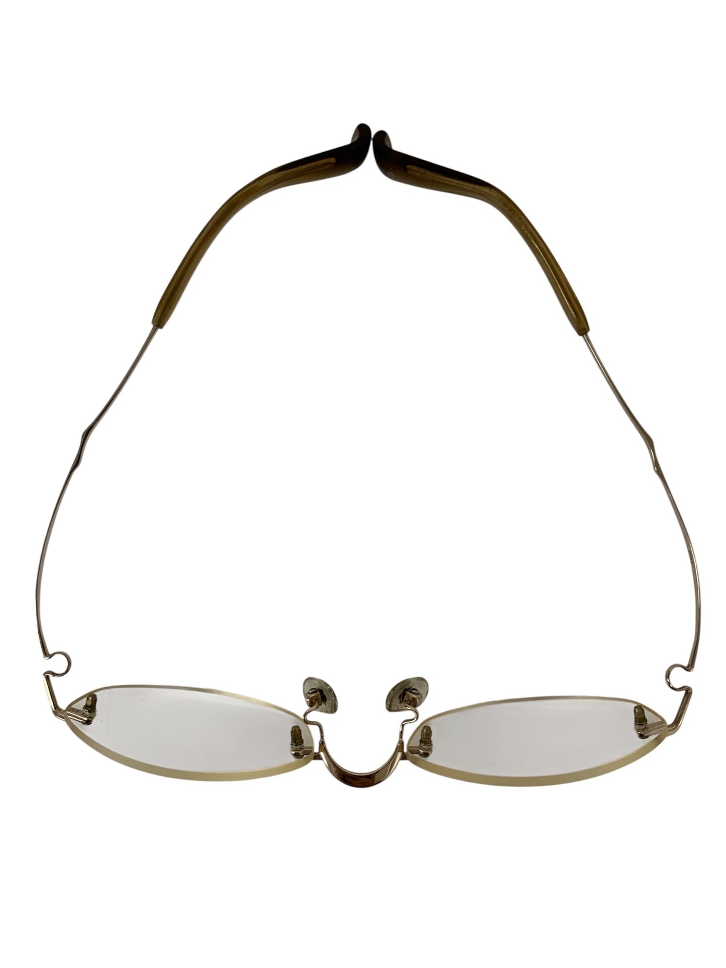 フォーナインズ TW-04D1 メガネ ゴールド リムレス IT0DPOY3UL3A