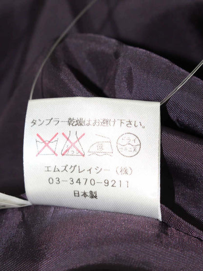 エムズグレイシー 421514 コート 38 パープル パールボタン IT4CZ7Y37RA8