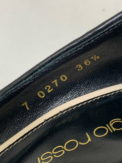 セルジオロッシ パンプス 36.5 ブラック メッシュ ITALXPSJL5LG