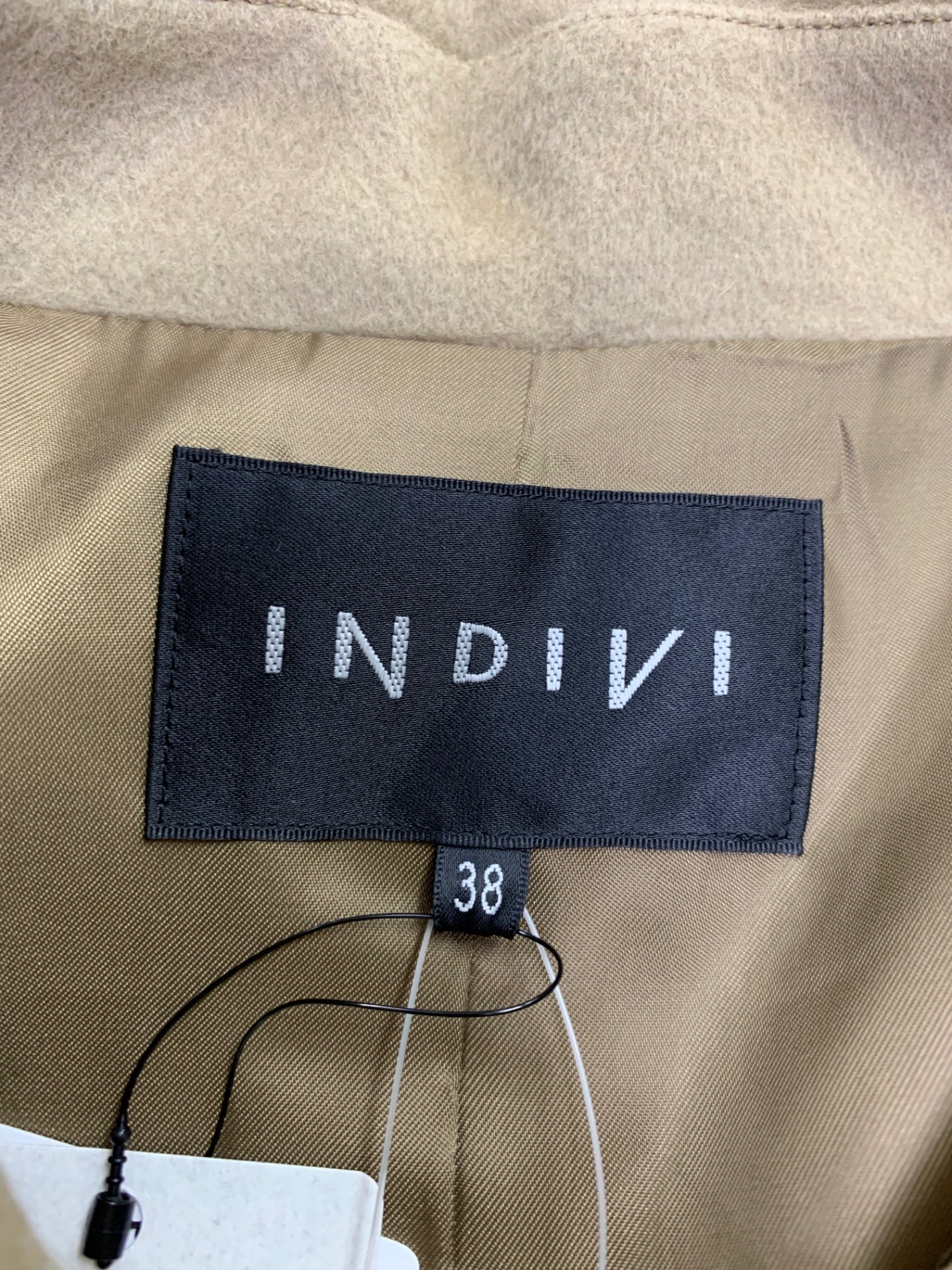 インディヴィ 【ウール】トレンチ風マニッシュコート 127-91016 38 ベージュ 24AW ITD0H30VMKNK