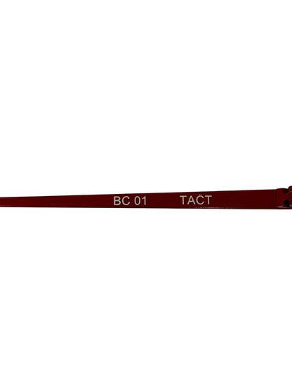 アンバレンタイン TACT BC01 メガネ レッド メタルフレーム フルリム スクエア ITLMH1F4CLKO