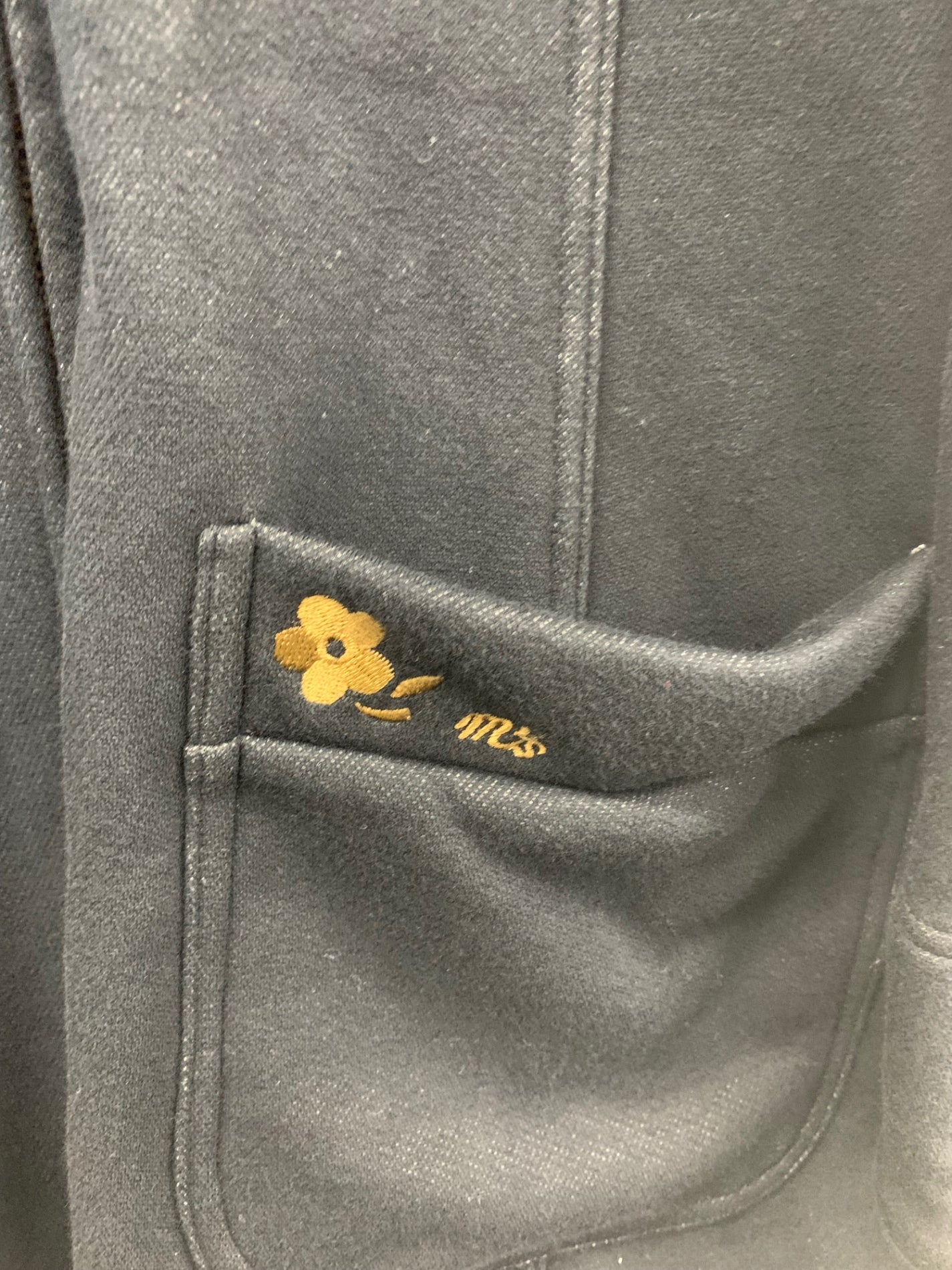 エムズグレイシー 914519 アウター 38 ネイビー フード 花 ITEBDK5RO8AS