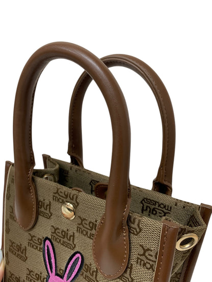 エックスガール MOUSSY コラボレート ショルダーバッグ ブラウン 総柄 ウサギ ITIM1KD026WM