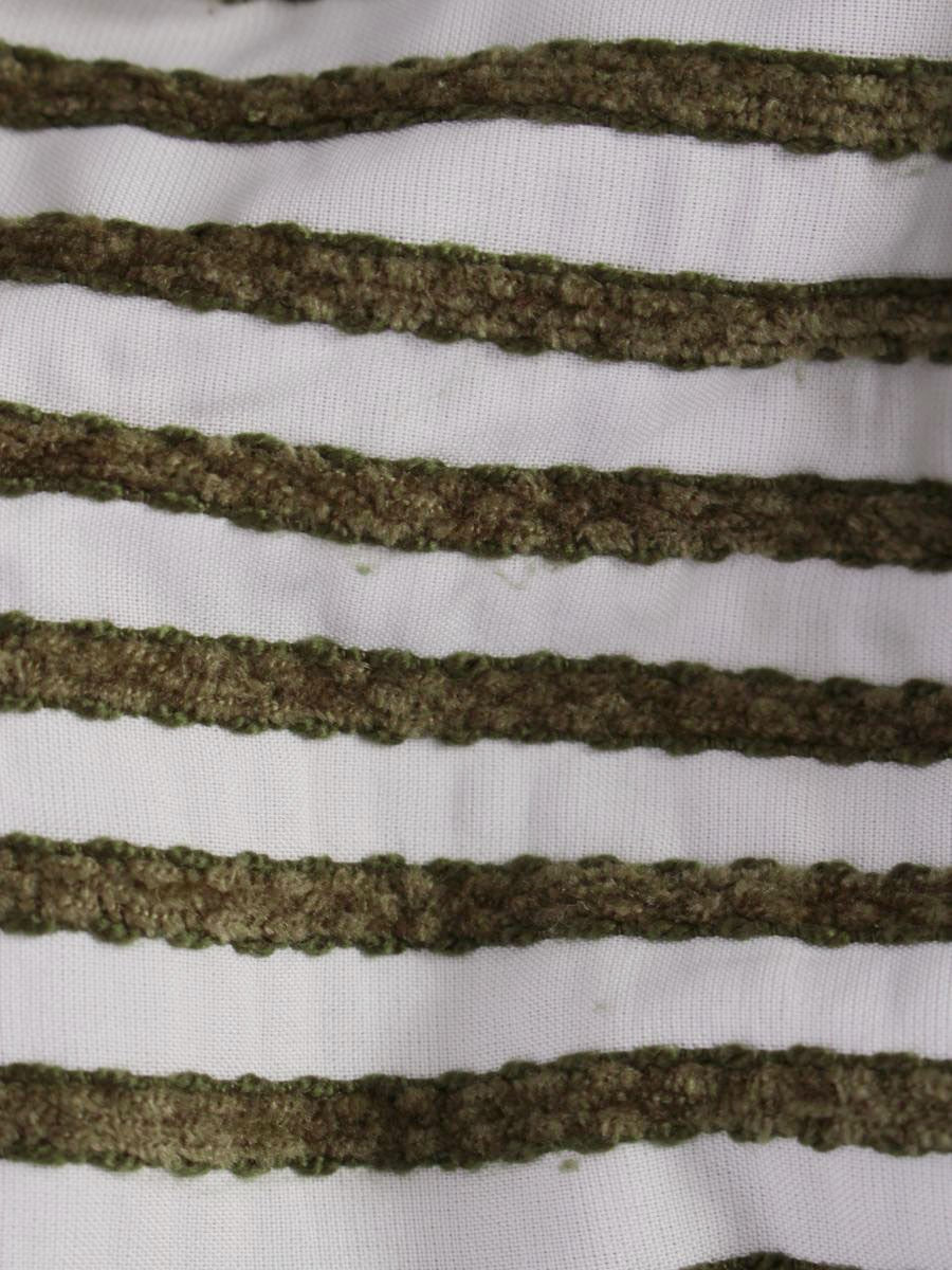 ボーダーズアットバルコニー PEPLUM TEE BD1921-2C-52 38 ホワイト/カーキグリーン ITF6JYF9LOLS