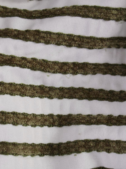 ボーダーズアットバルコニー PEPLUM TEE BD1921-2C-52 38 ホワイト/カーキグリーン ITF6JYF9LOLS