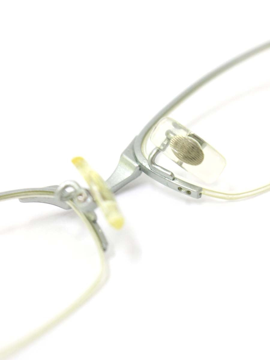 ザ291 R408-4 メガネ グレー/マルチカラー メタルフレーム ハーフリム スクエア ITWR39BM8SI8 【SALE】