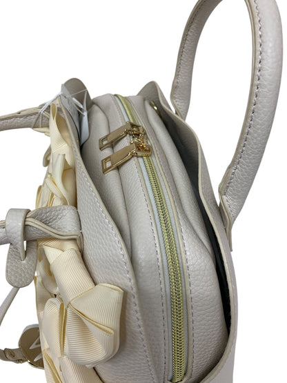 エムズグレイシー 094311 ハンドバッグ ベージュ フェイクレザー リボン ITNM61V378AW