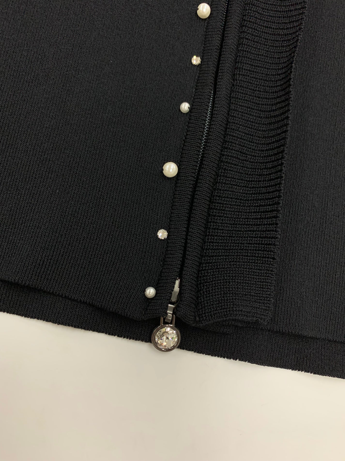 ルネ 6832370 パーカー 38 ブラック パール ラインストーン Wジップ IT24MM3Q48EG