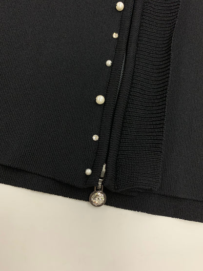 ルネ 6832370 パーカー 38 ブラック パール ラインストーン Wジップ IT24MM3Q48EG