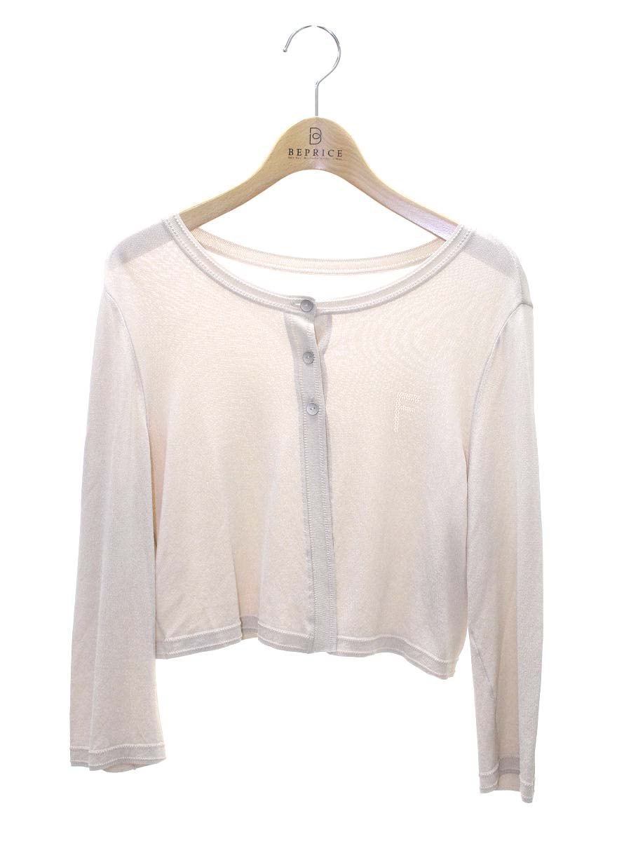 フォクシーブティック F・T Cardigan 39675 カーディガン 42 ベージュ ITX05EP51CVK