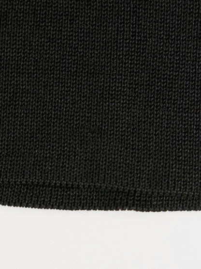 フォクシーブティック 17806 ニットセーター サイズ表記なし ブラック タートルネック 半袖 ロゴプレート ITAGXNN5ZR3C