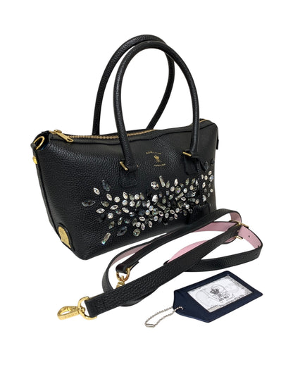 エーディーエムジェイ ハンドバッグ ブラック レザー スワロフスキー 2WAY IT9911WYM4UW 【SALE】