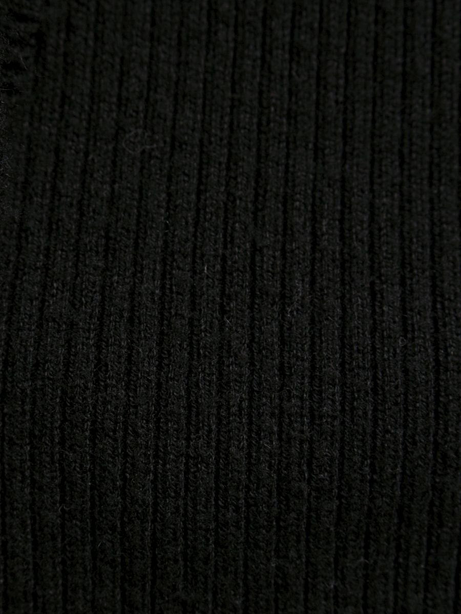 エムズグレイシー 628589 パーカー 40 ブラック カメリアWジップ ニット ITXSGJ58AHNS