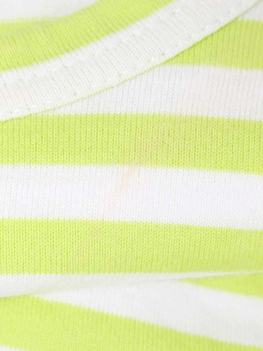 プレイコムデギャルソン AZ-T277 Tシャツ S グリーン ボーダー ハートモチーフ IT25P2GNXSBE