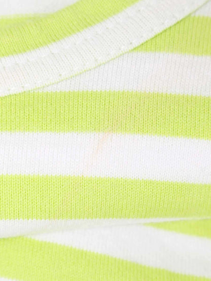 プレイコムデギャルソン AZ-T277 Tシャツ S グリーン ボーダー ハートモチーフ IT25P2GNXSBE