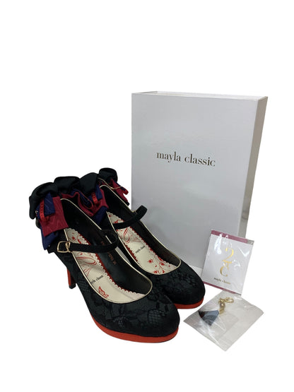 マイラクラッシック 樹雨 E10-9595-8PRS パンプス 36 ブラック IT671LXYIAO8