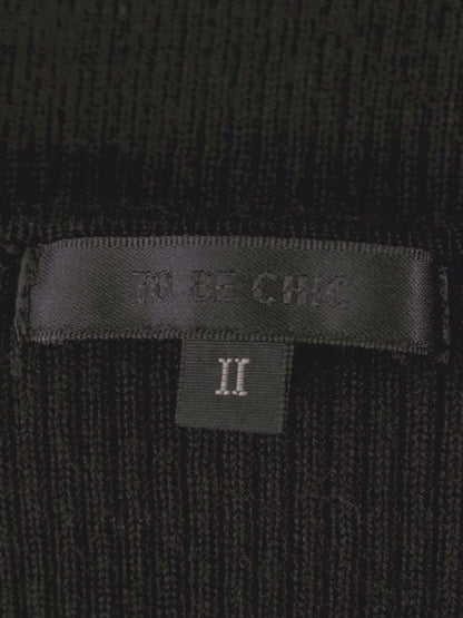 トゥービーシック W5N65-467-09 ニット 2 ブラック 衿フリル IT9DGV3IM13W