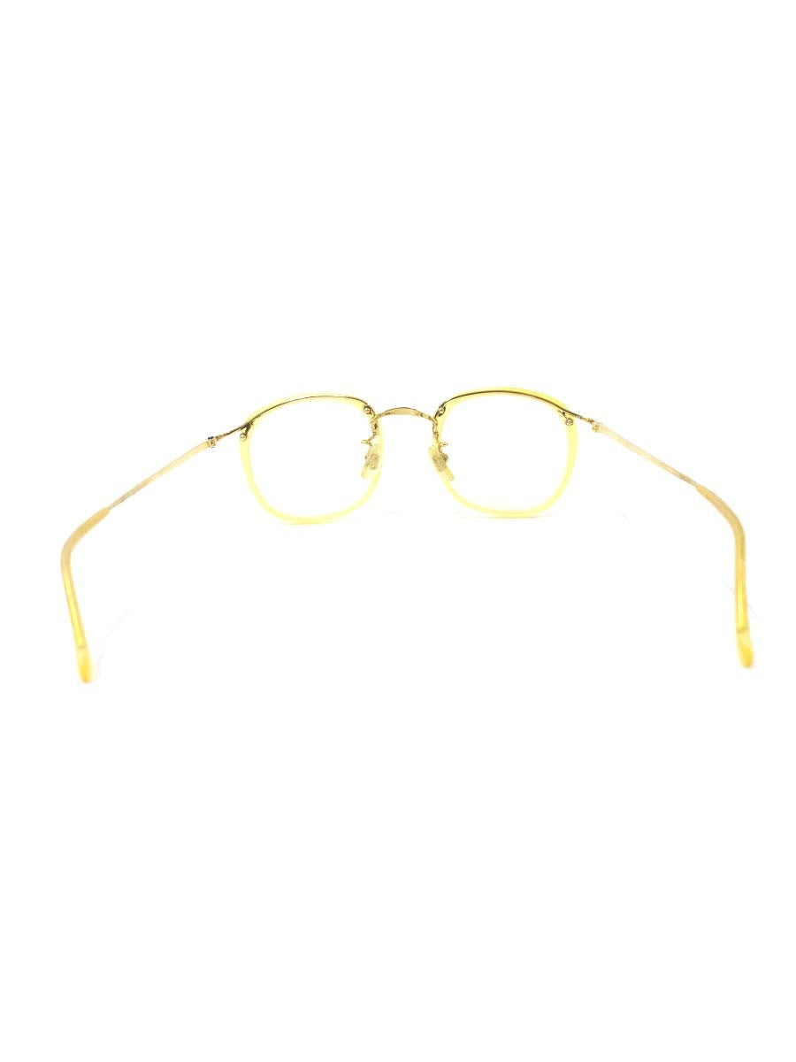 白山眼鏡店 眼鏡 イエロー/ゴールド メタルフレーム フルリム ウェリントン IT0H5YHP7WFG 【SALE】