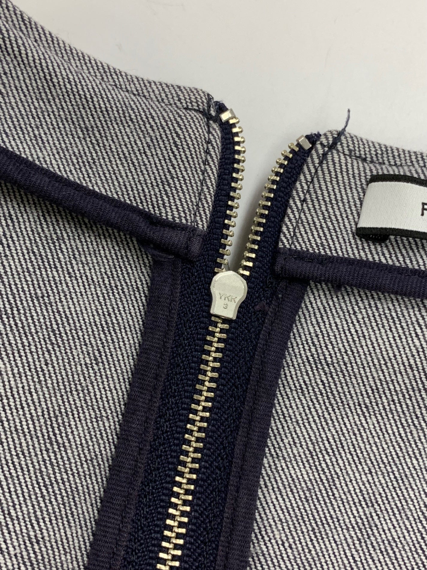 フォクシーニューヨーク 39368 ワンピース 38 ネイビー デニム フリル IT8N37Y6PRFO