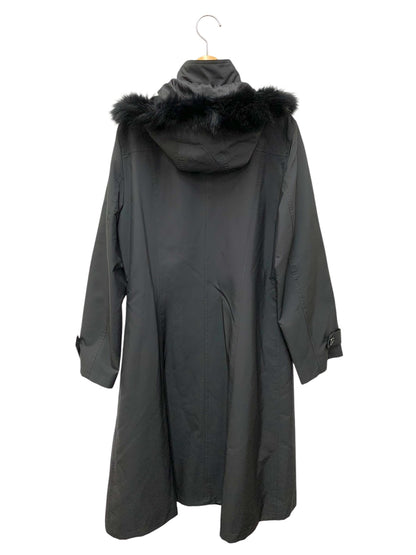 エムズグレイシー 649504 コート 40 ブラック ジップアップ フェイクファー ITDBRD0QQBWW 【SALE】