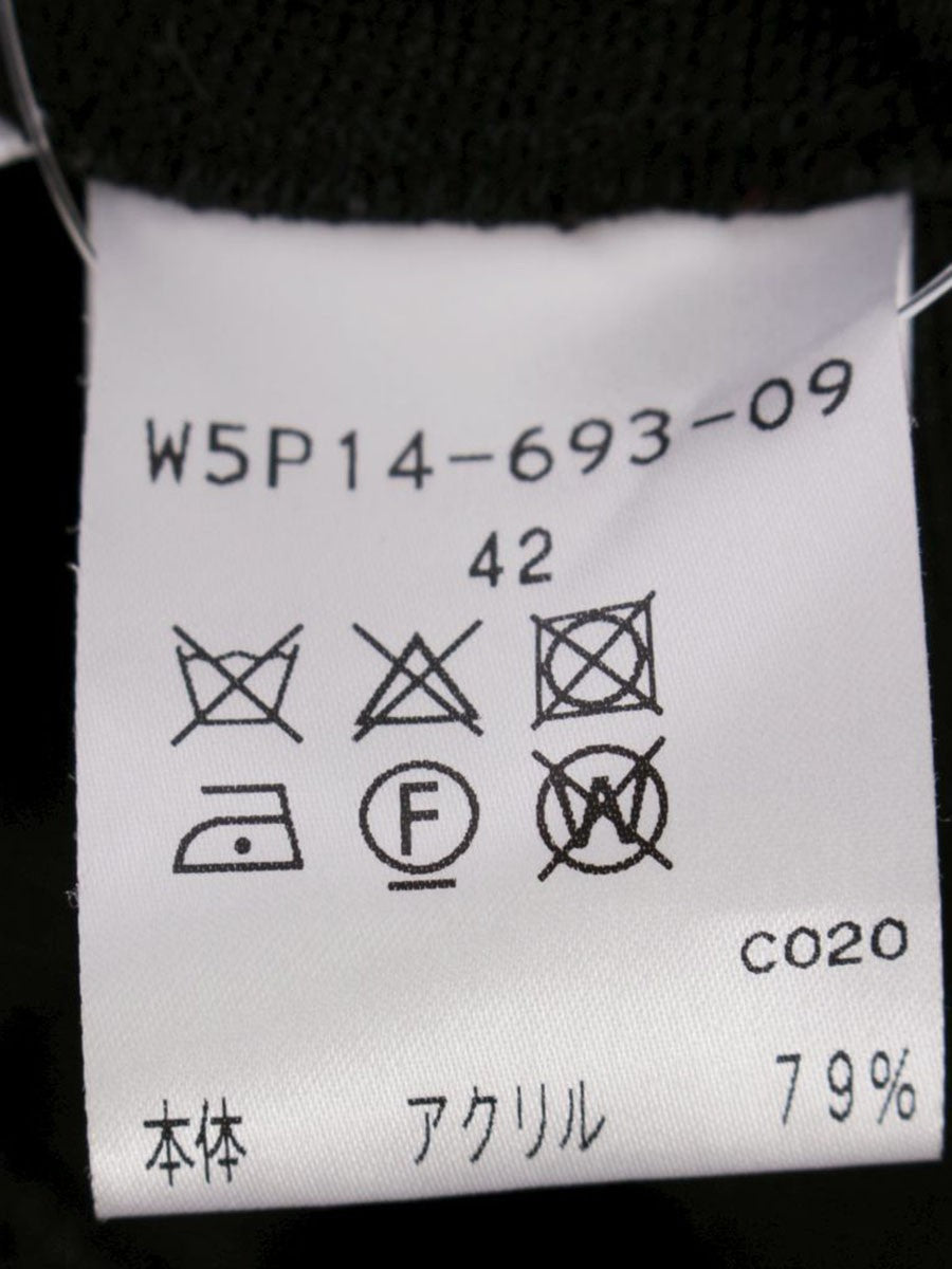 トゥービーシック W5P14-693-09 ワンピース 42 ブラック フラワーモチーフ ティアード ITT5ZRPPBJYS