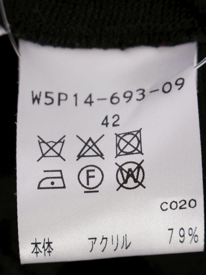 トゥービーシック W5P14-693-09 ワンピース 42 ブラック フラワーモチーフ ティアード ITT5ZRPPBJYS