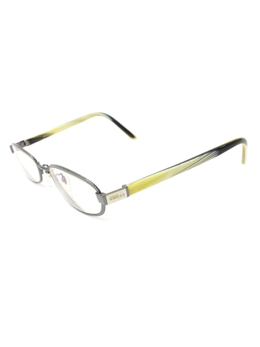 グッチ メタルフレーム フルリム GG-1372J メガネ ガンメタル/イエロー マーブル柄 ITW9F56DWA4Y 【SALE】