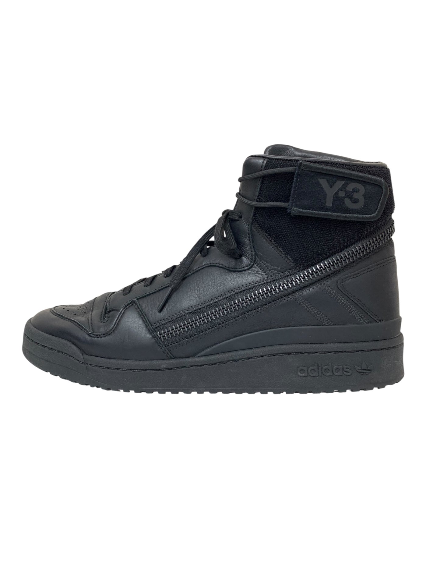 アディダス Y-3 フォーラム ハイ GZ8795 スニーカー 295 ブラック Y-3コラボ サイドジップ ITZI79Q67VJQ
