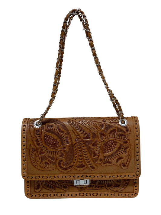 カービングトライブス ショルダーバッグ ブラウン チェーン ITQ22WY4CG18