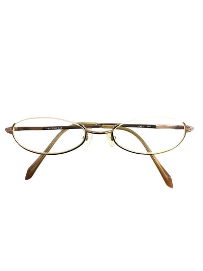 トラクションプロダクション CMLJ368 眼鏡 ゴールド オーバル メガネ IT20LLYAMDAO