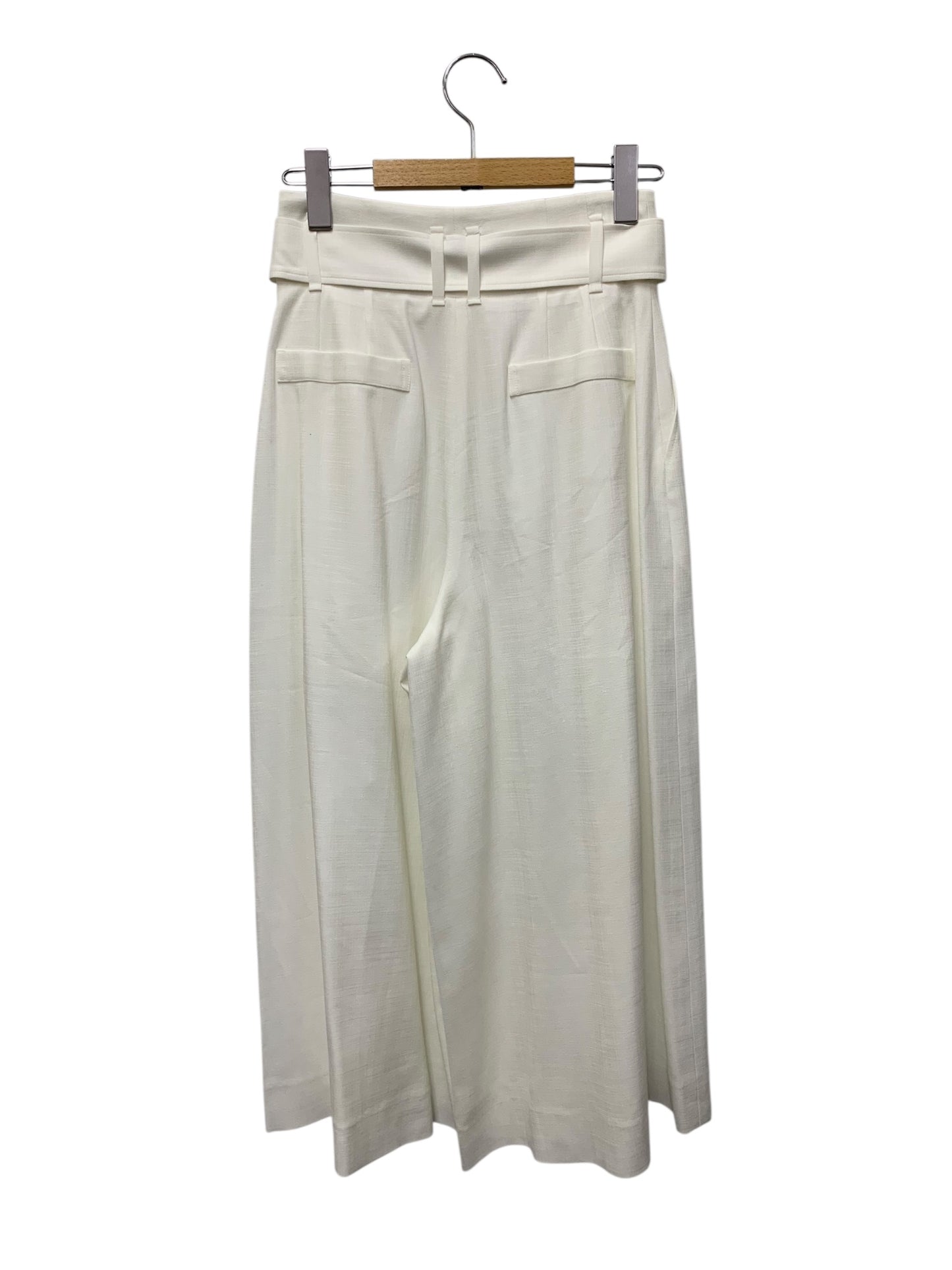 フォクシーニューヨーク Relax Linen Pants 40740 ワイドパンツ 38 ホワイト ITTD4U678BNW
