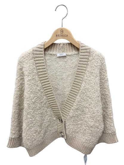 ペセリコ LT1213310 カーディガン 40 ベージュ アルパカ カシミヤ シルク ラメ ITU7IVNOGUBY