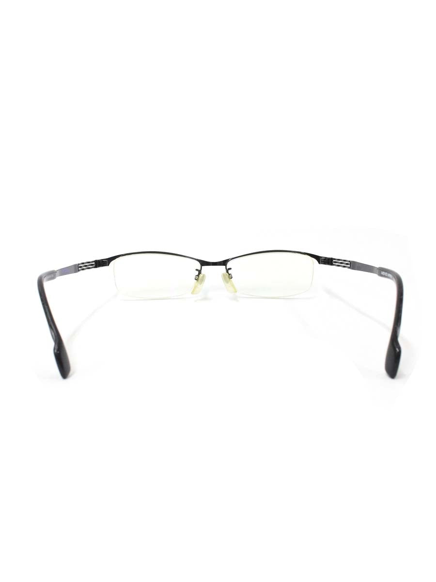 ラインアートシャルマン XM1122 メガネ ブラック メタルフレーム ハーフリム スクエア ITCMDR9FL2CM 【SALE】
