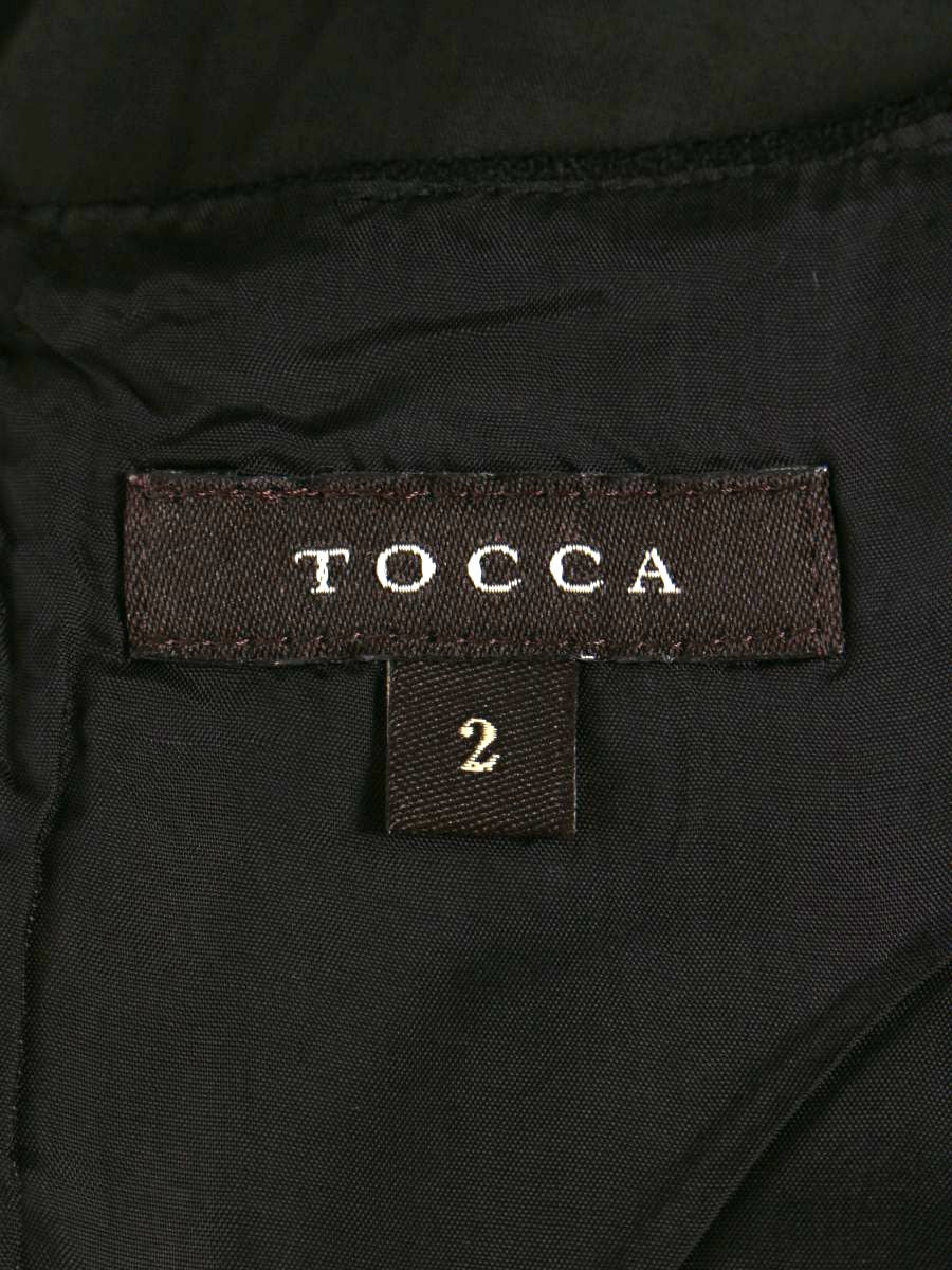 トッカ OPTOKW0450 ワンピース 2 ブラック 素材切替 千鳥柄 ITKDYM9UYBNQ