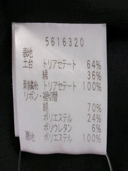 ルネ basic 5616320 ワンピース 36 ブラック リボン IT95EQKJBQF2