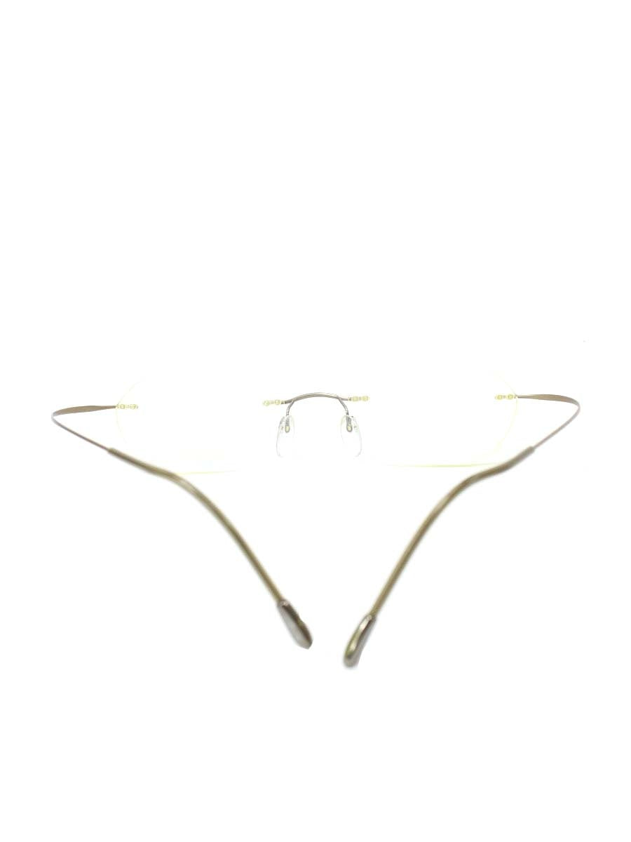 シルエット 6683 42 6073 7799 メガネ アンティークゴールド メタルフレーム リムレス ツーポイント ITMUAC380664