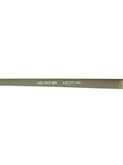 オニメガネ OG-7815 BR メガネ ブラウン コンビフレーム フルリム オーバル IT94Q4RFJ95K