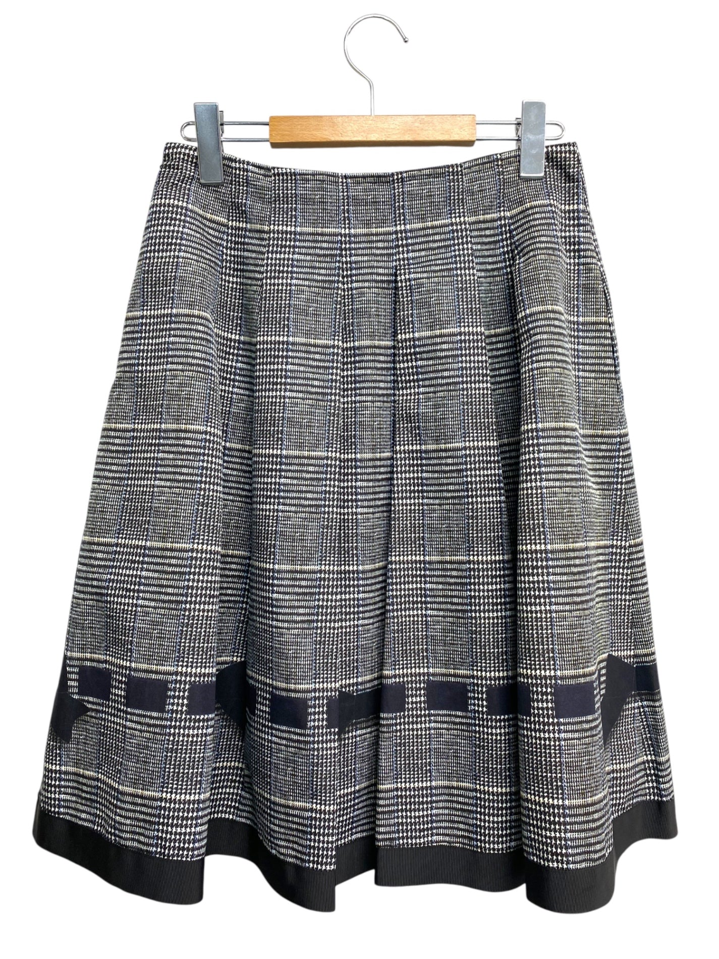 エムズグレイシー British Check Skirt 817517 スカート 40 グレー/ブラック IT2TFAVQVN20 【SALE】