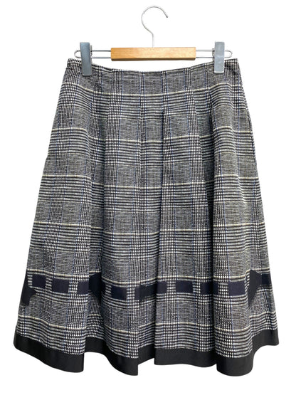 エムズグレイシー British Check Skirt 817517 スカート 40 グレー/ブラック IT2TFAVQVN20 【SALE】